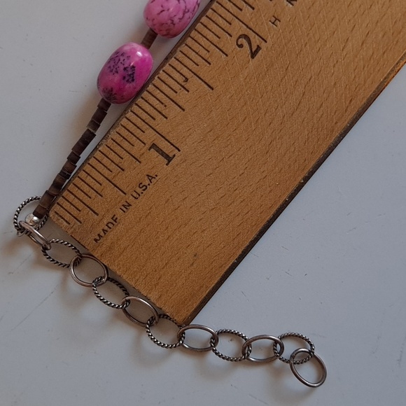 Pink Bead or Stone Necklace - Picture 8 of 10